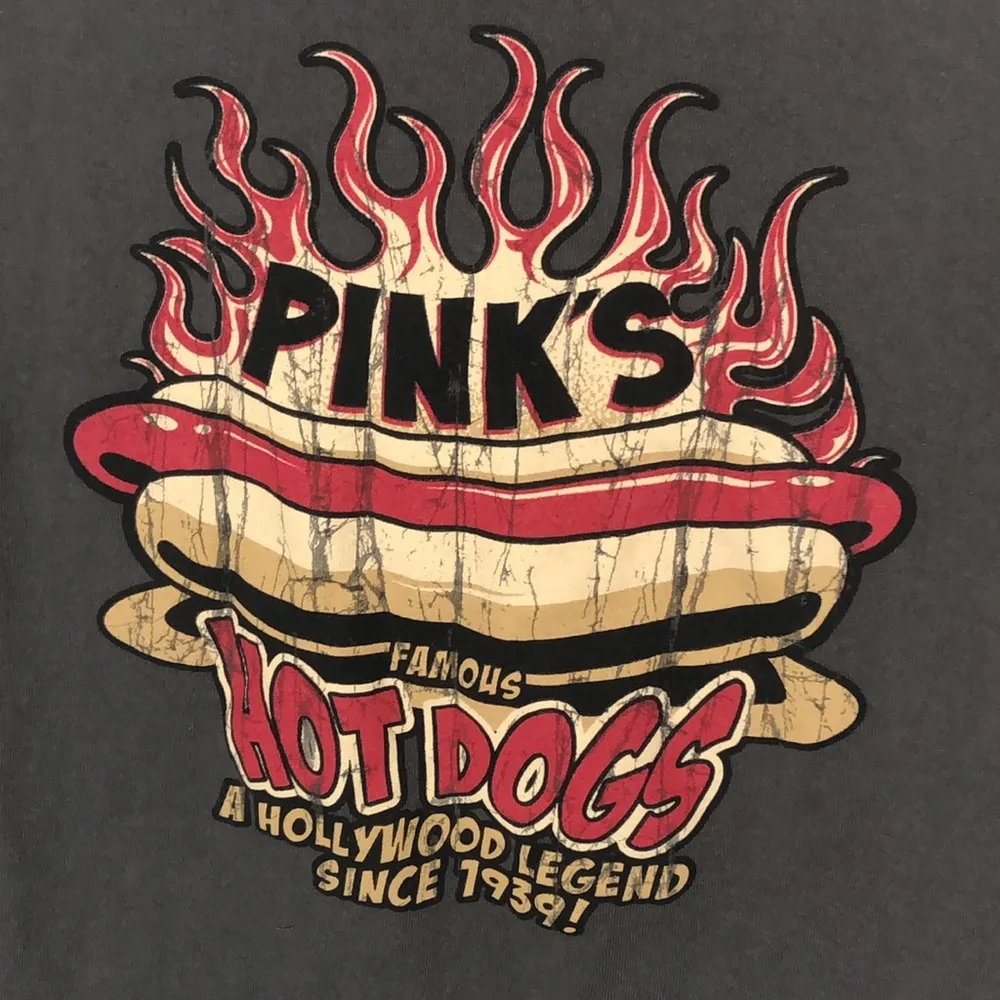 Pink’s Famous Hotdogs Tee Small - Image 2