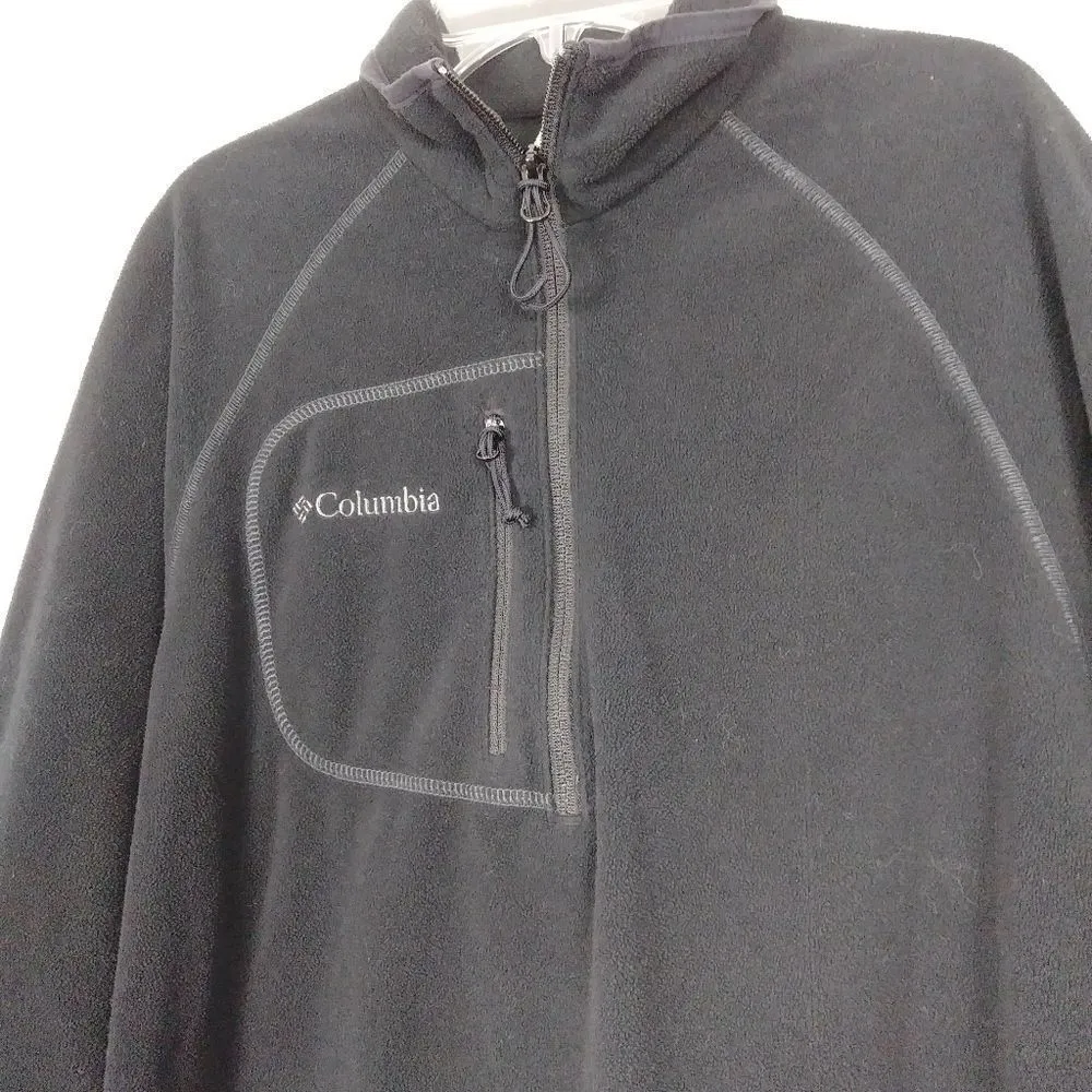 Columbia Black Fleece Half Zip Pullover Jacket - Image 2