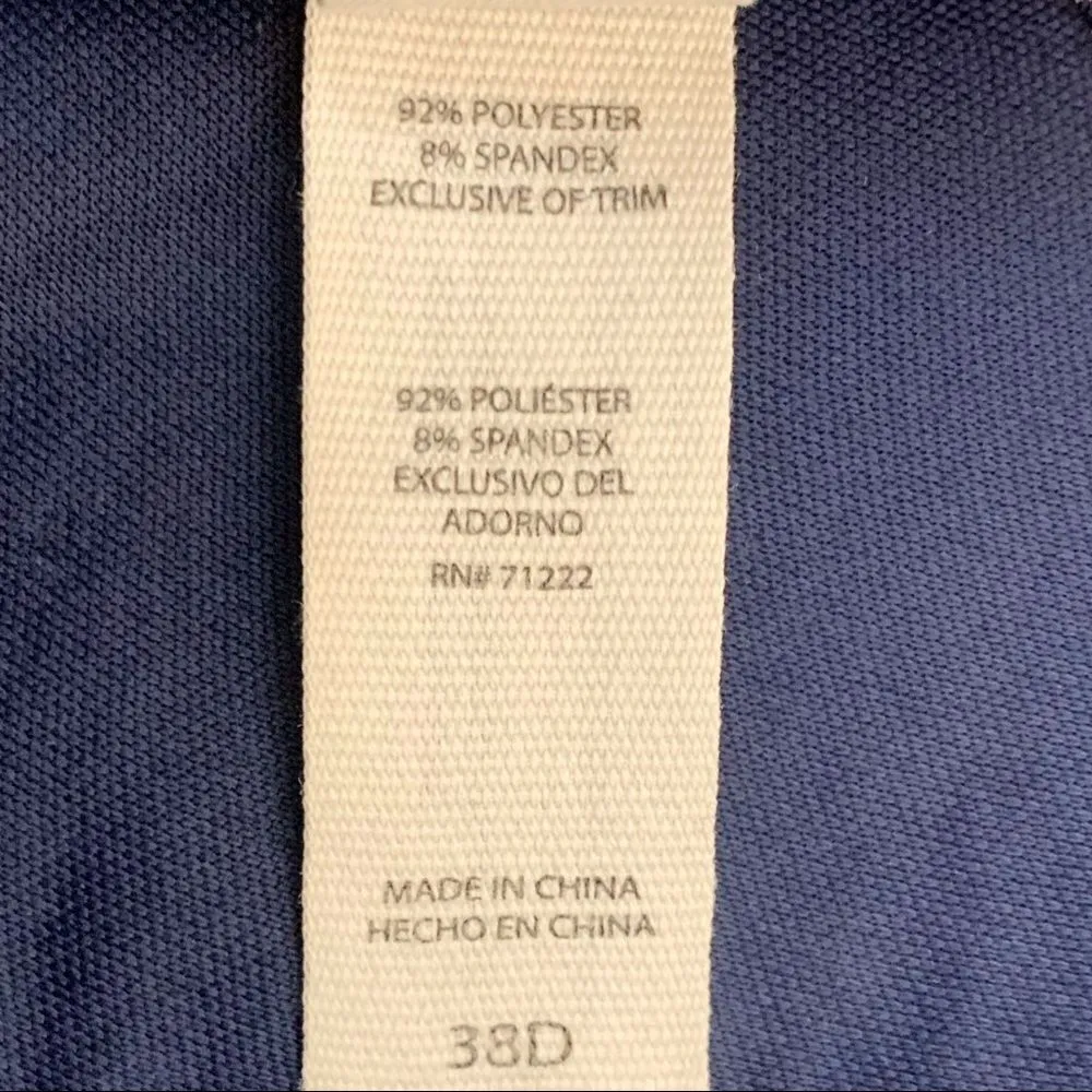 Jessica Simpson Size 38D Blue Floral Bra - Image 9