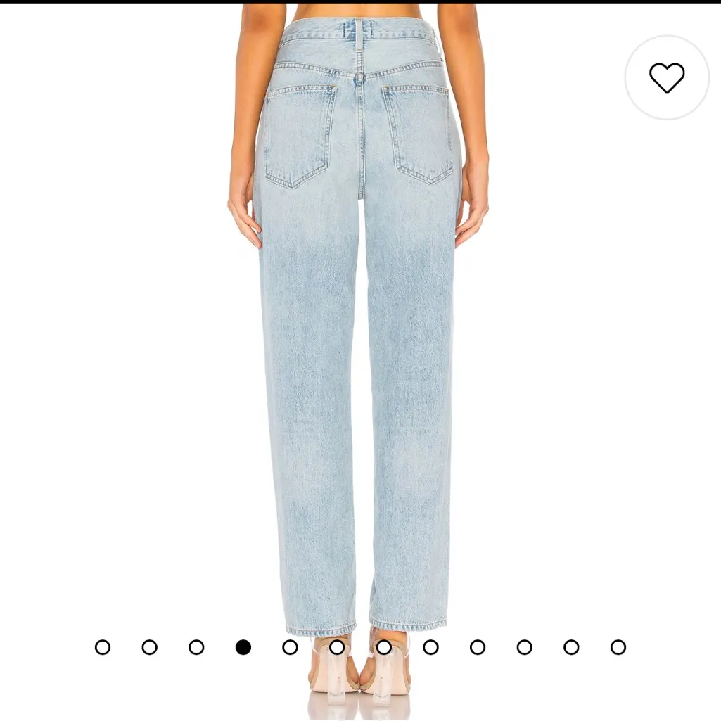 AGOLDE criss cross upsized jean in suburbia - Image 6