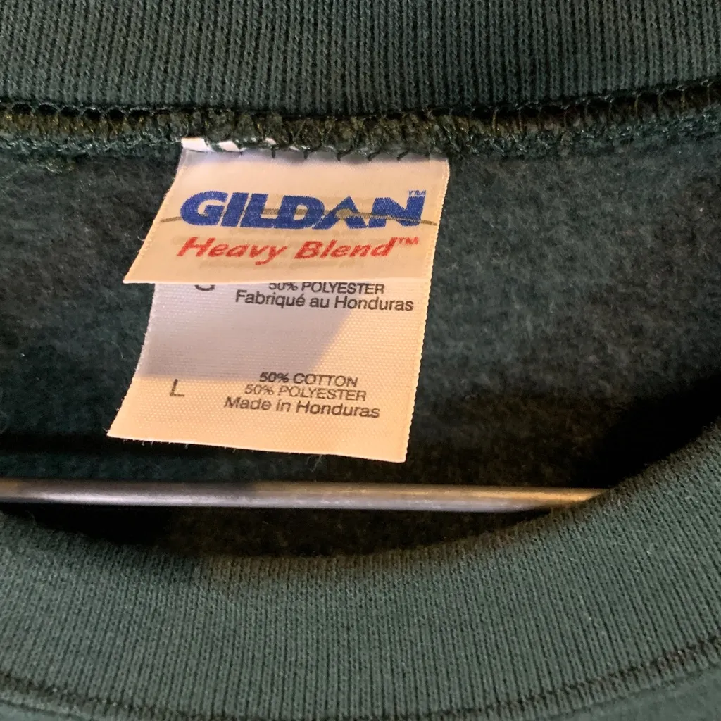 Christmas Horse Sweatshirt Gildan Size L - Image 3