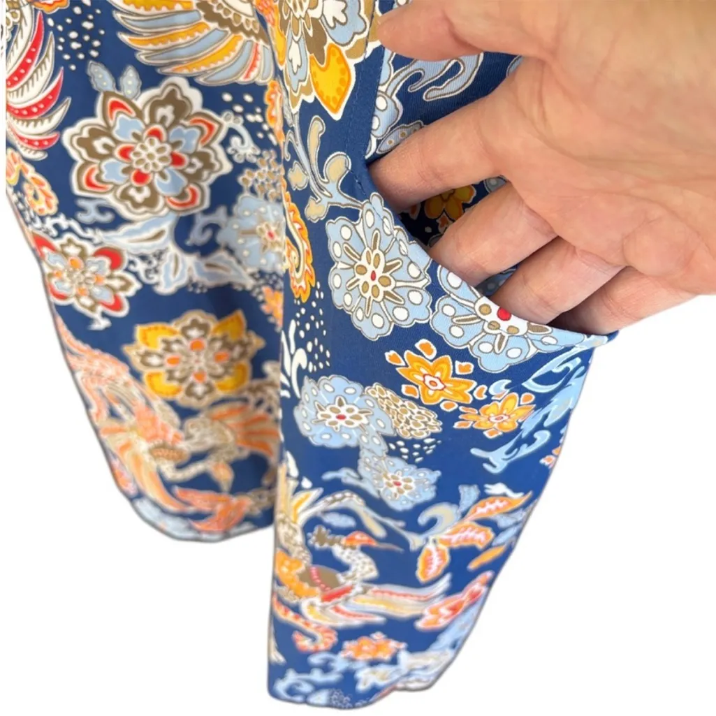 EUC J. McLaughlin Catalina Cloth Catalyst
Blue Floral Midi Dress Size XS - Image 5