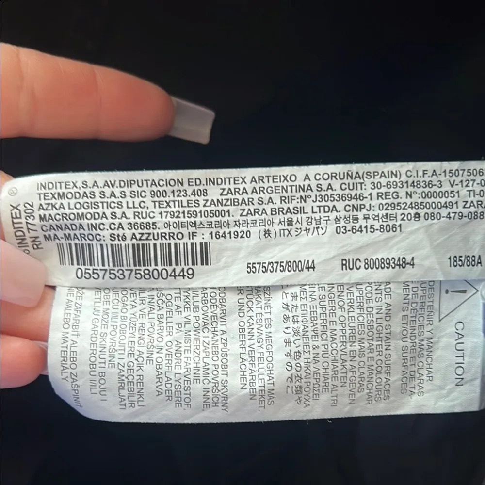 NWOT Zara Baggy Oversized Black Cargo Multipocket Jeans sz 32 - Image 5