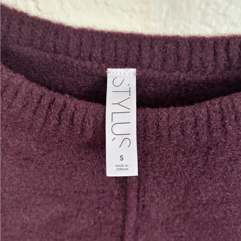 STYLUS Women's Deep Purple Crew Neck Sweater - Image 4
