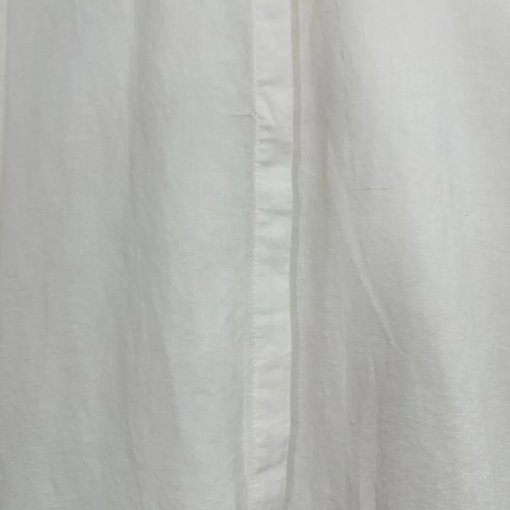 Chico's Women's Size XL 100% Linen White Collared Tunic Dress Lightweight Casual - Image 5