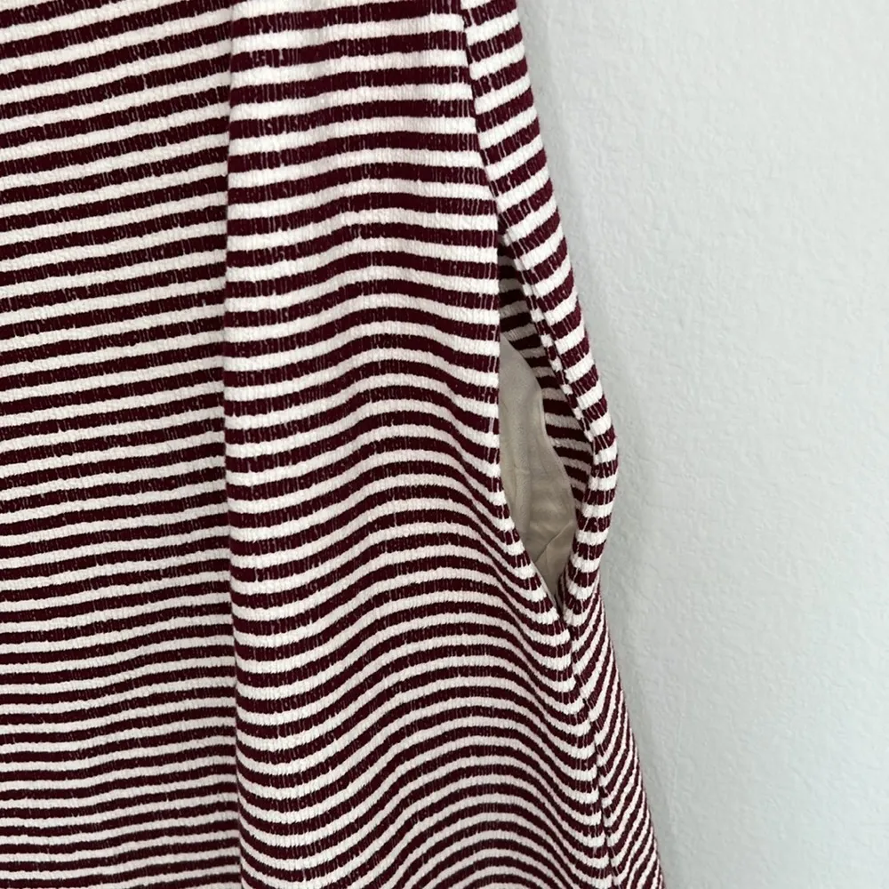 NWT Loft One shoulder Ruffle striped summer dress size small - Image 6