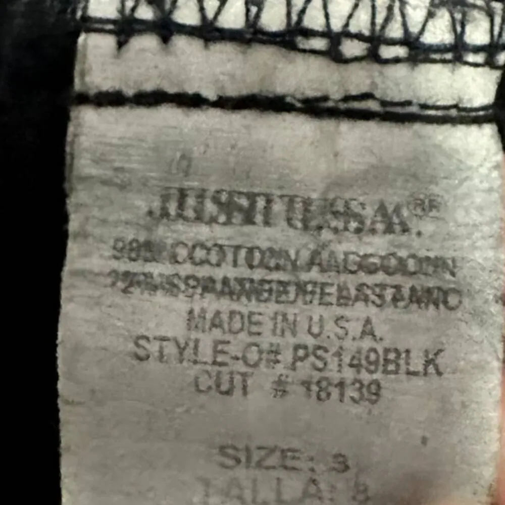 Just USA Black Denim Pants, Mid-Rise Skinny Jeans Womens Size 3 / 25'' - Image 5