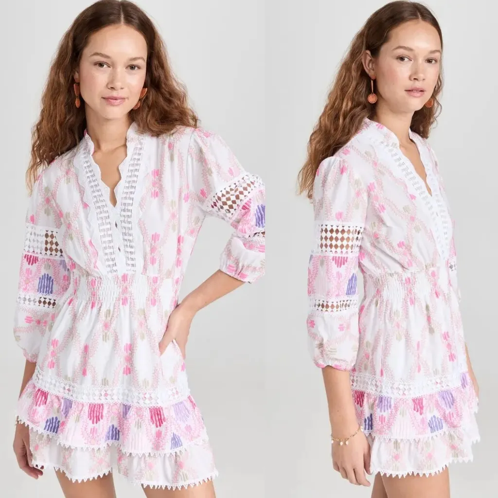 Temptation Positano Atlantico Mini Dress Pink - Image 2