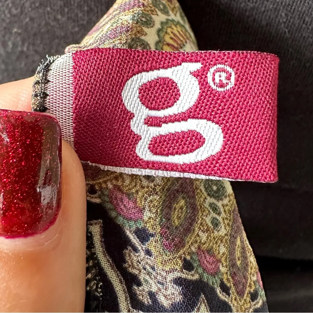 Gena Accessories G Navy Paisley Long Scarf Waterfall Vest Kimono Chic One Size Blue Size undefined - Image 5