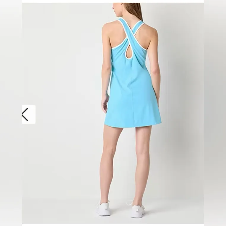 Xersion Size XL Blue EverRestore Womens Sleeveless Tennis Dress. New With Tags - Image 2