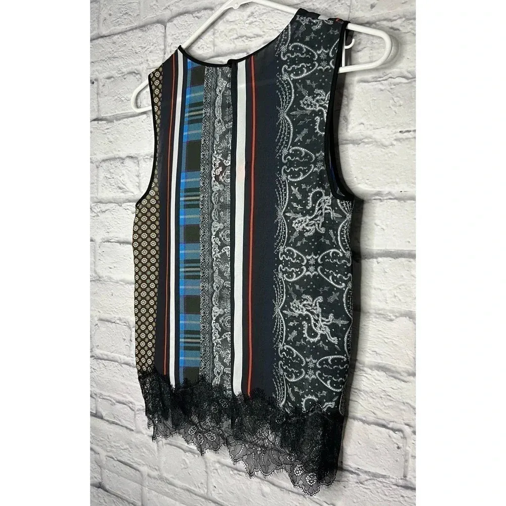 Clover Canyon Sleeveless Top with Lace Size M. - Image 6