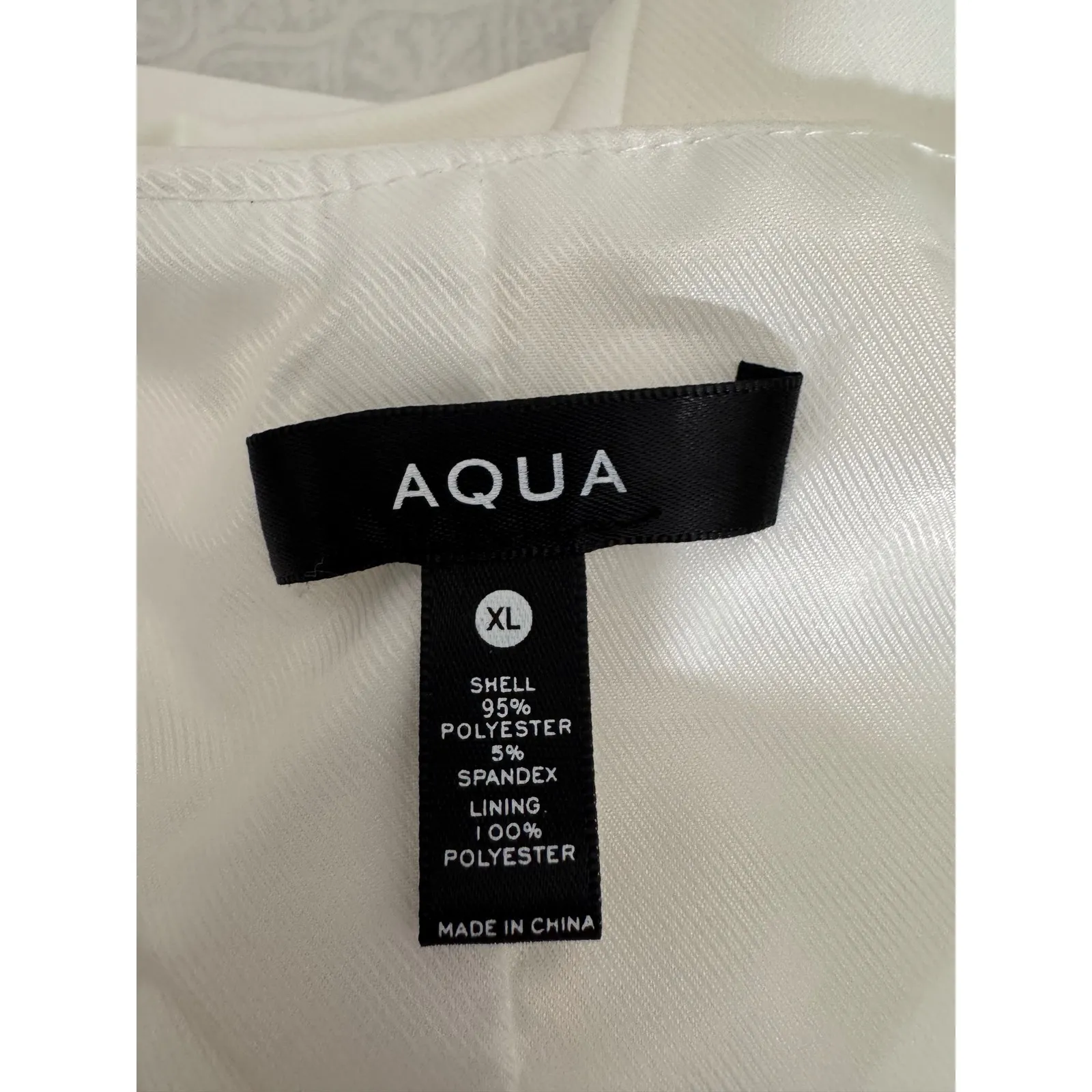 AQUA Women's Halter‎ Vest Top Cropped Fitted White Sleeveless XL - Image 9