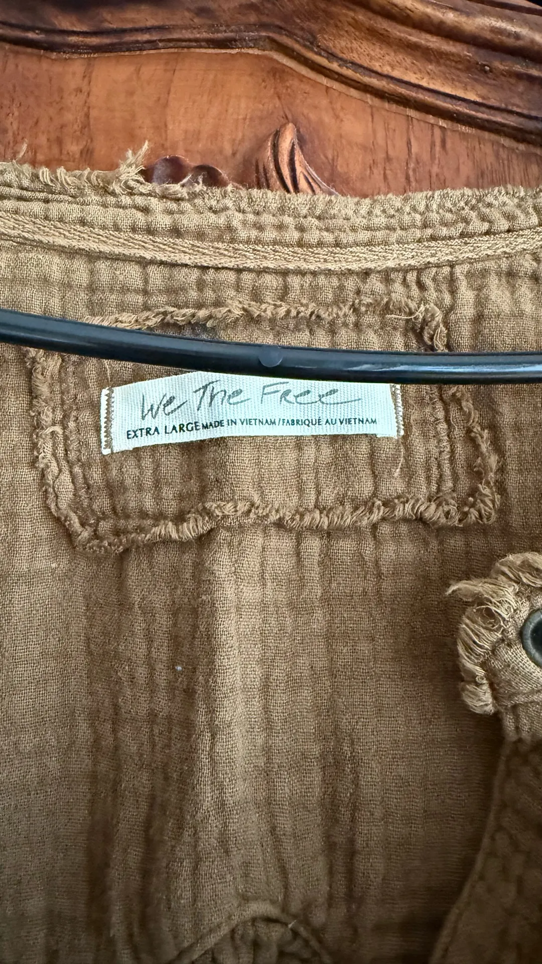 We the free brown linen blouse - Image 3