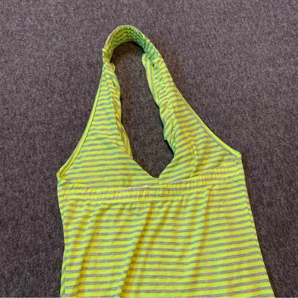 Womans Arden B. Stripped Flowy Asymmetrical Halter Top Size Small - Image 4