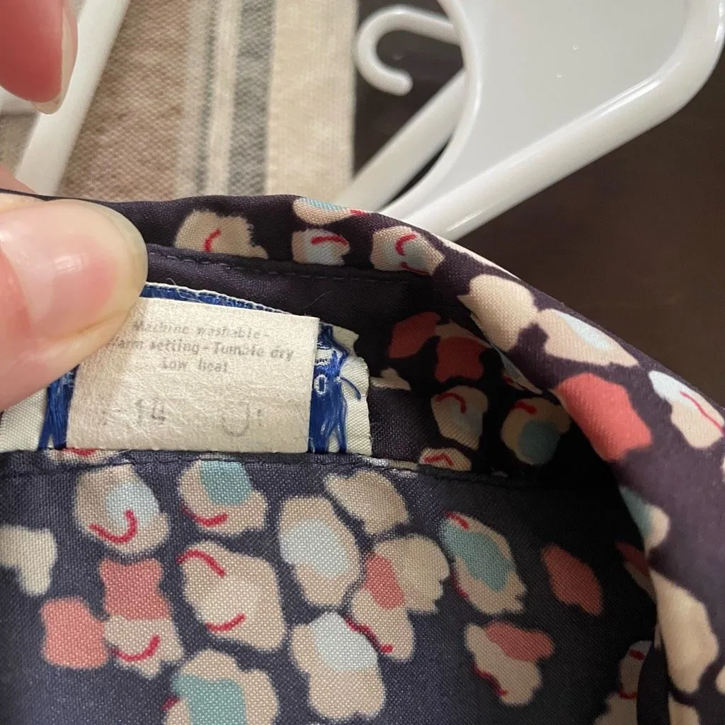 Vintage 70s Levi’s Polyester Button Blouse Shirt M - Image 9