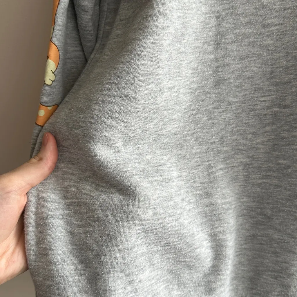 Bluey Women’s Grey Crewneck Sweatshirt, Bluey Character Top, Size Large Gray - Image 12