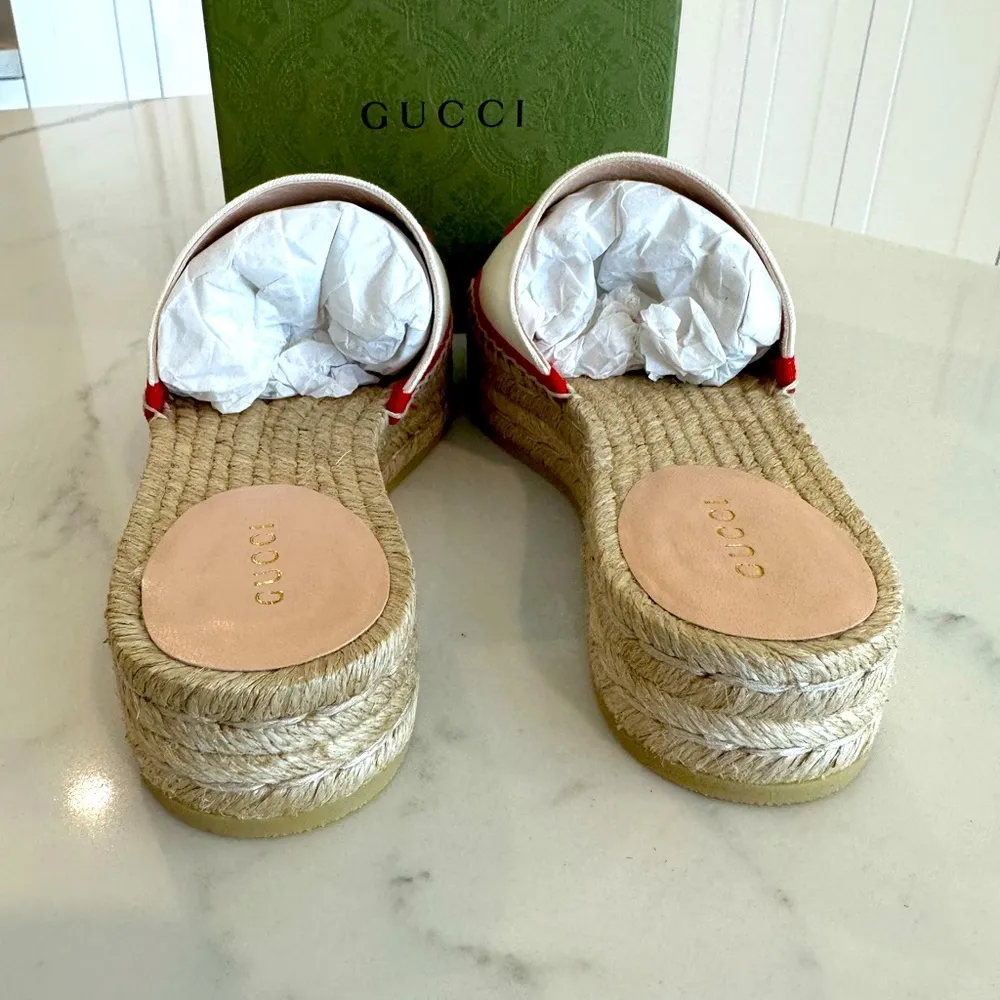Gucci GG Pilar Espadrille Sandals - Image 5
