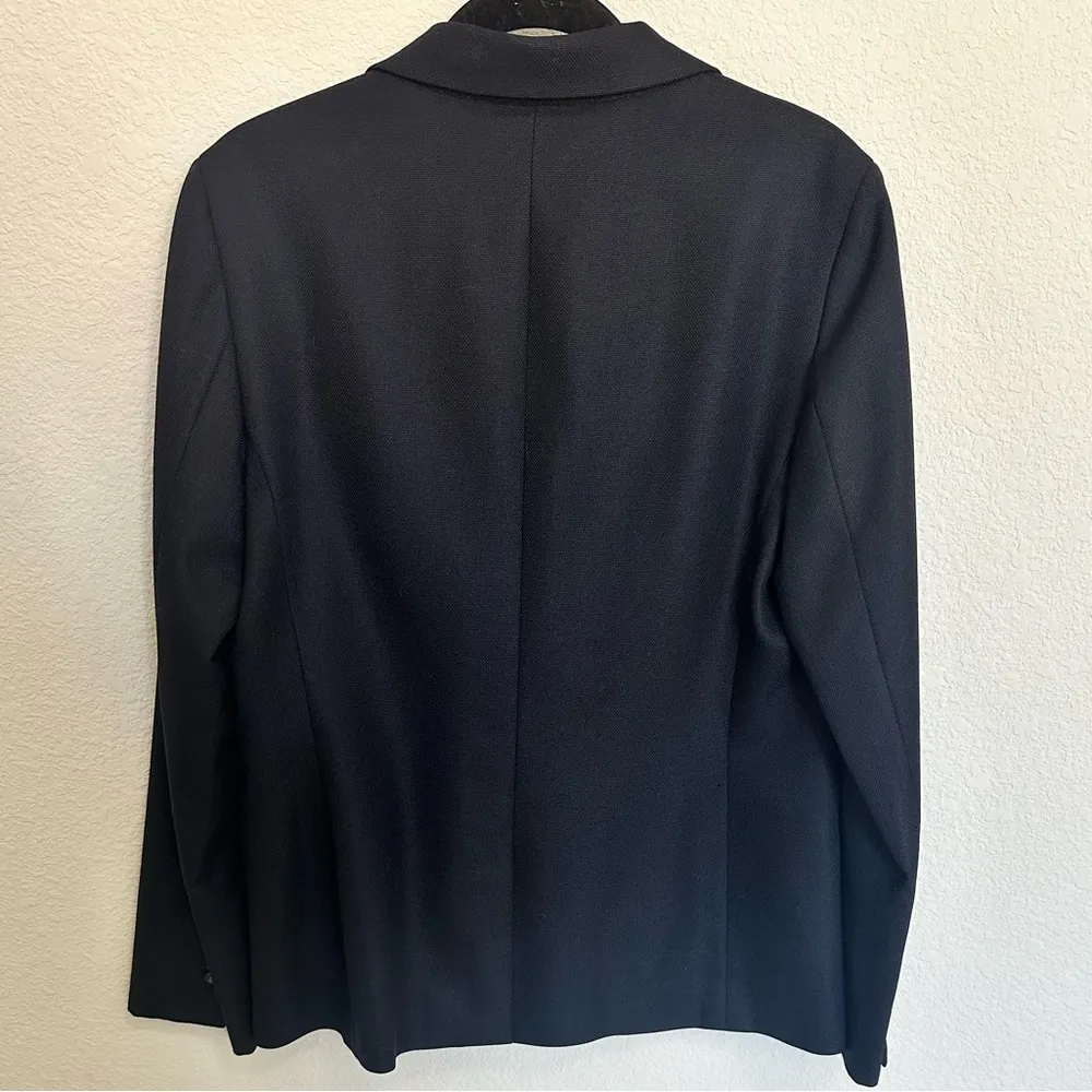 Brooks Brothers Navy Blue Vintage Wool Single Button Blazer Jacket Size 12 - Image 5