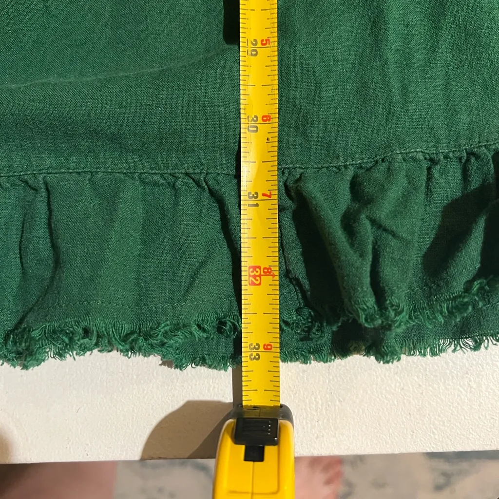 Aerie flutter Forest Green mini dress size L - Image 10