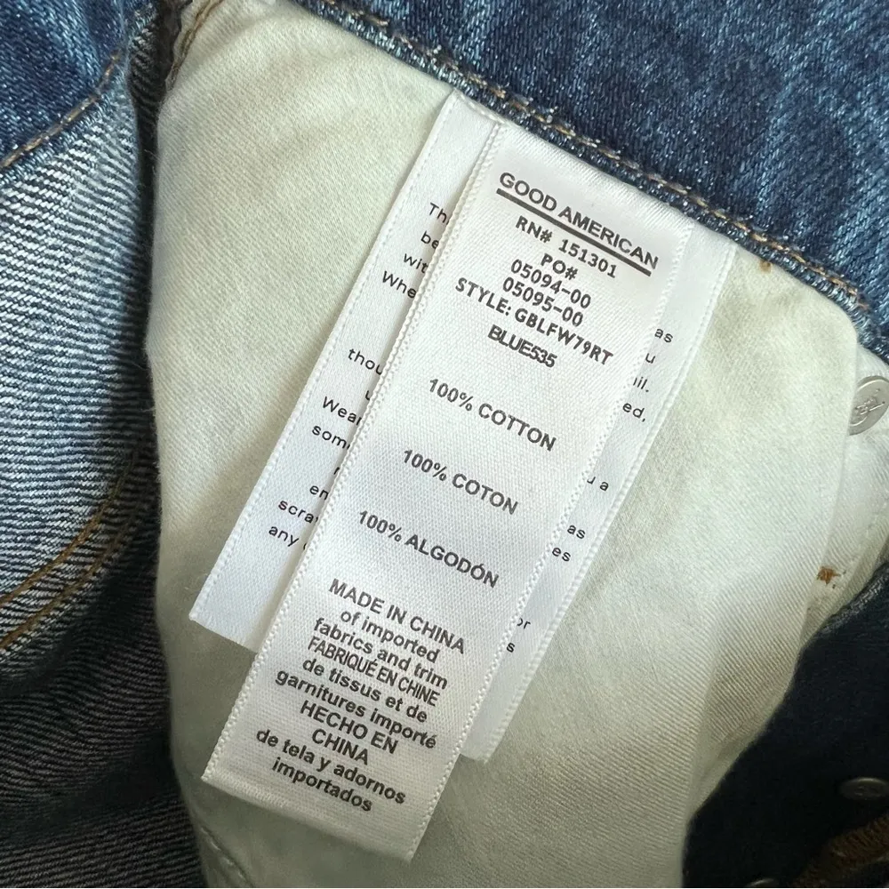 NWT Good American Good Boy Y2K 90s Denim Jeans 6 / 28 - Image 13