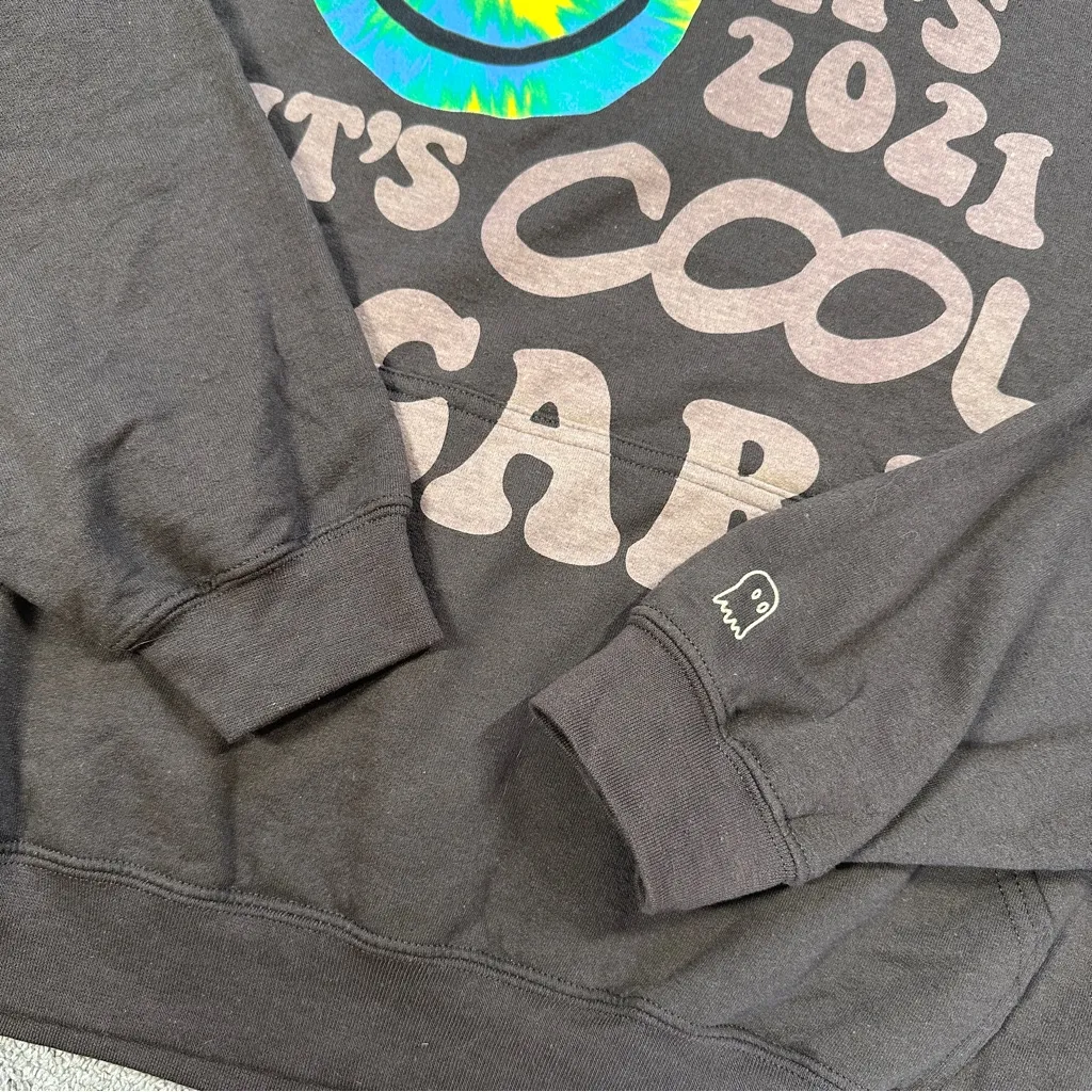 Lonely Ghost Women’s Sweatshirt Hoodie Pullover It’s Cool To Care 2021 Brown XXL - Image 8