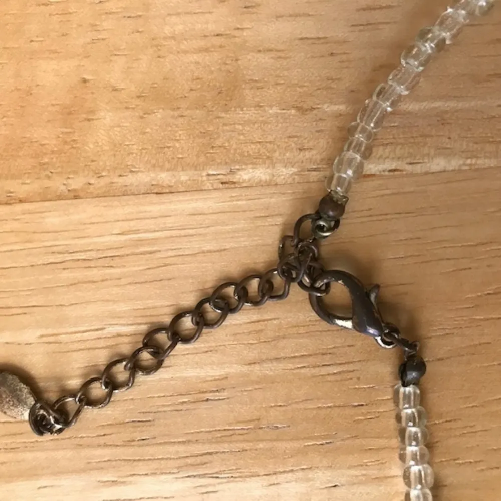 Art Glass Necklace Beaded Handmade Retro T… - Image 6