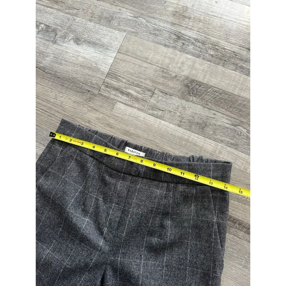 Aritzia Babaton Conan Wool & Cashmere Gray Plaid Pant - Image 2