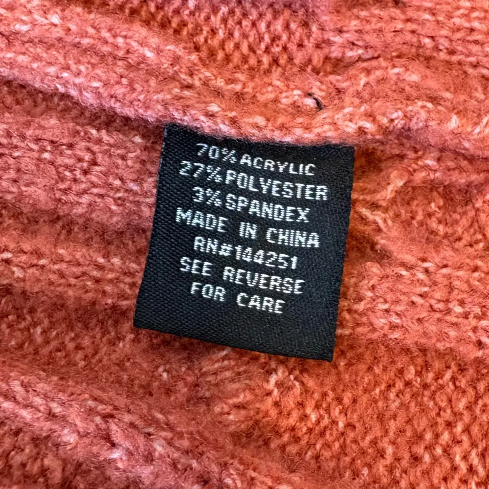 Moon & Madison Cable Knit Cropped Sweater Size XS Brown - Image 8