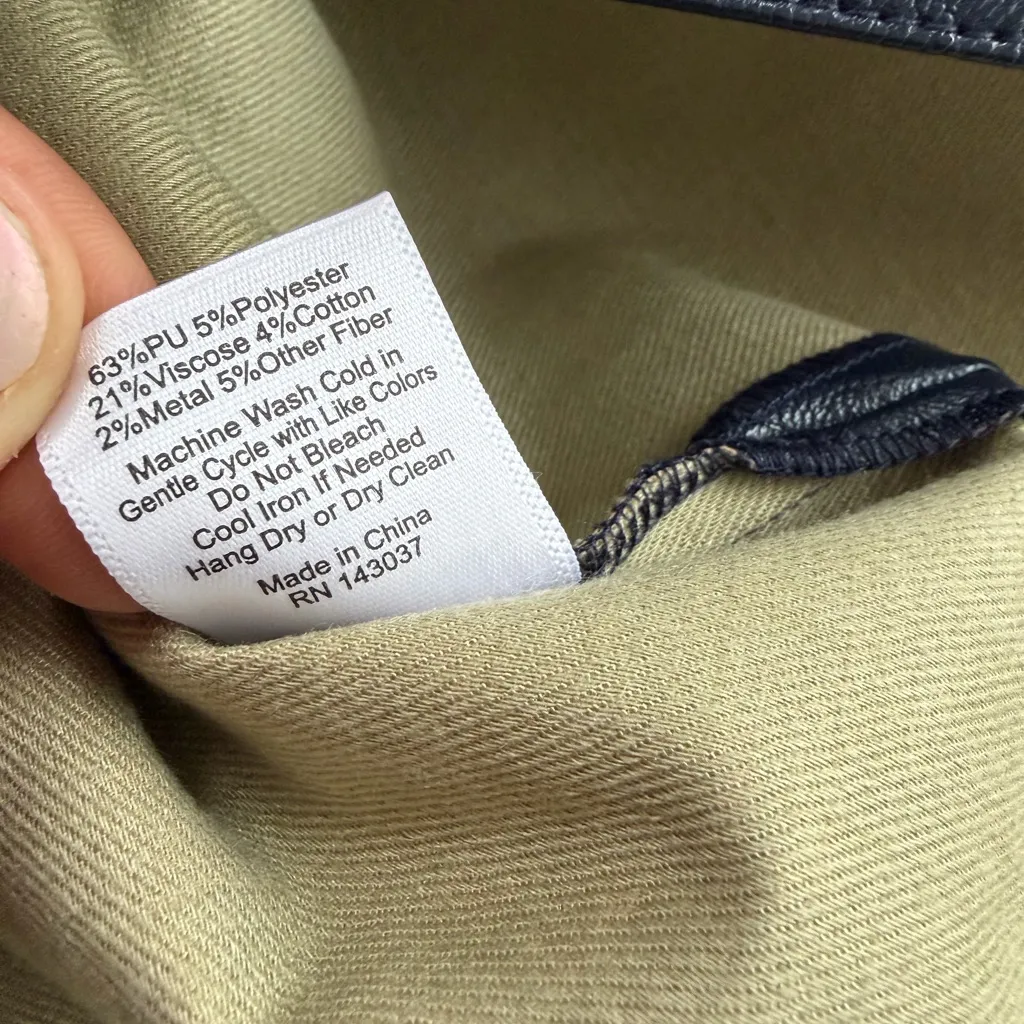 HUNTER BELL Vail Faux Leather Jacket size medium, nwt - Image 6