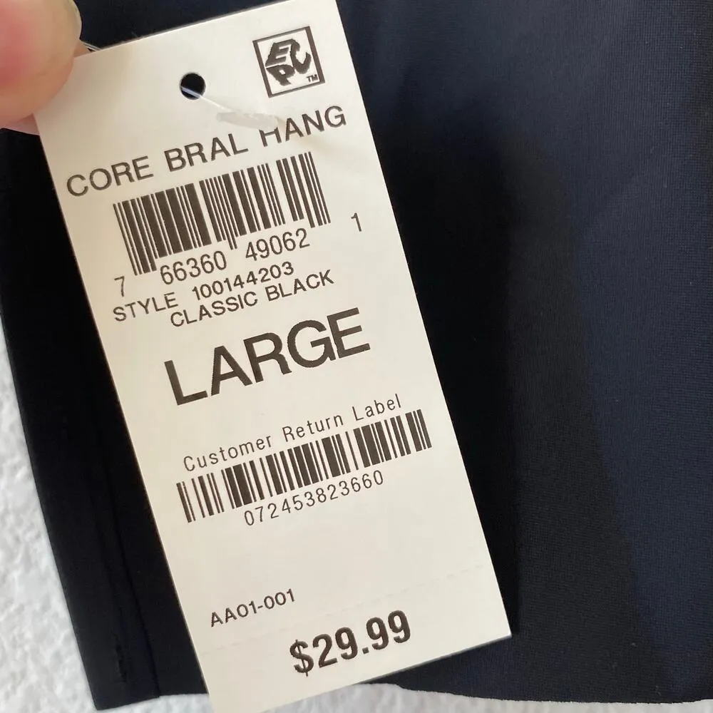 NEW ALFANI Removable Cups Laser Cut Seamless Bralette Black Size Large - Image 3