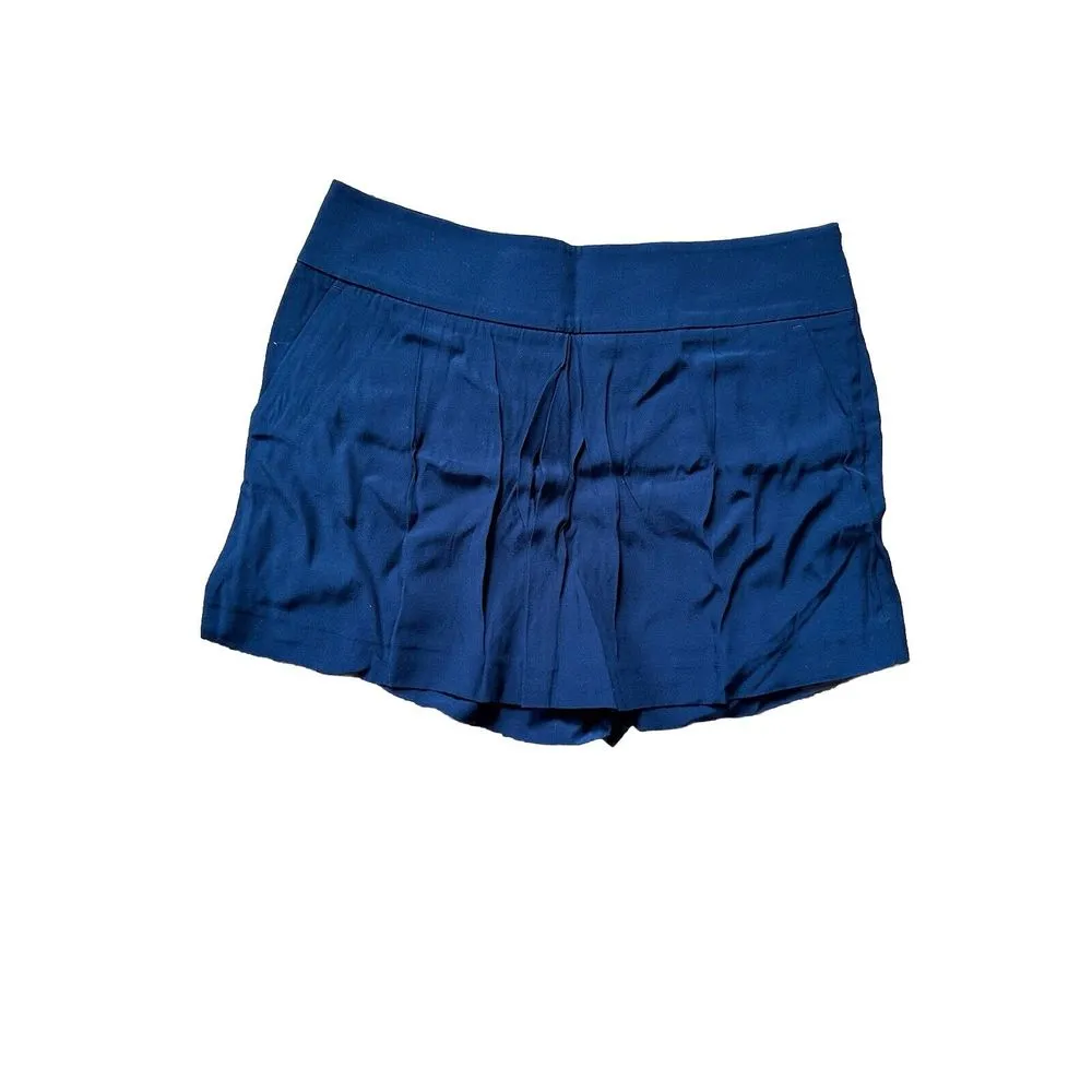 Loft Skort Womens Size8 Black Polyester‎ Side Zip 5 Inch Length Pleated Front - Image 2