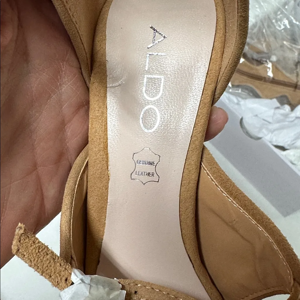 Aldo Cirella-38 Strappy Heeled sandal Boots Leather - Image 8