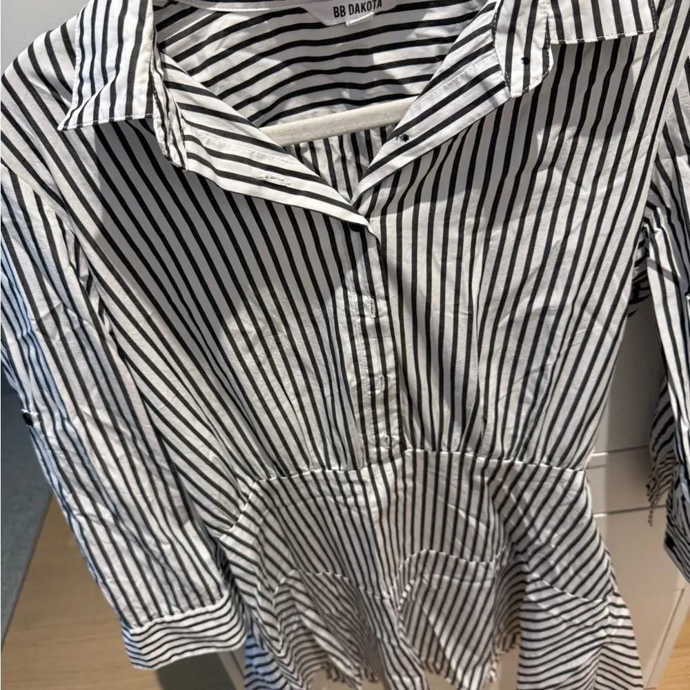 BB Dakota Monochrome Striped Shirt - Image 4