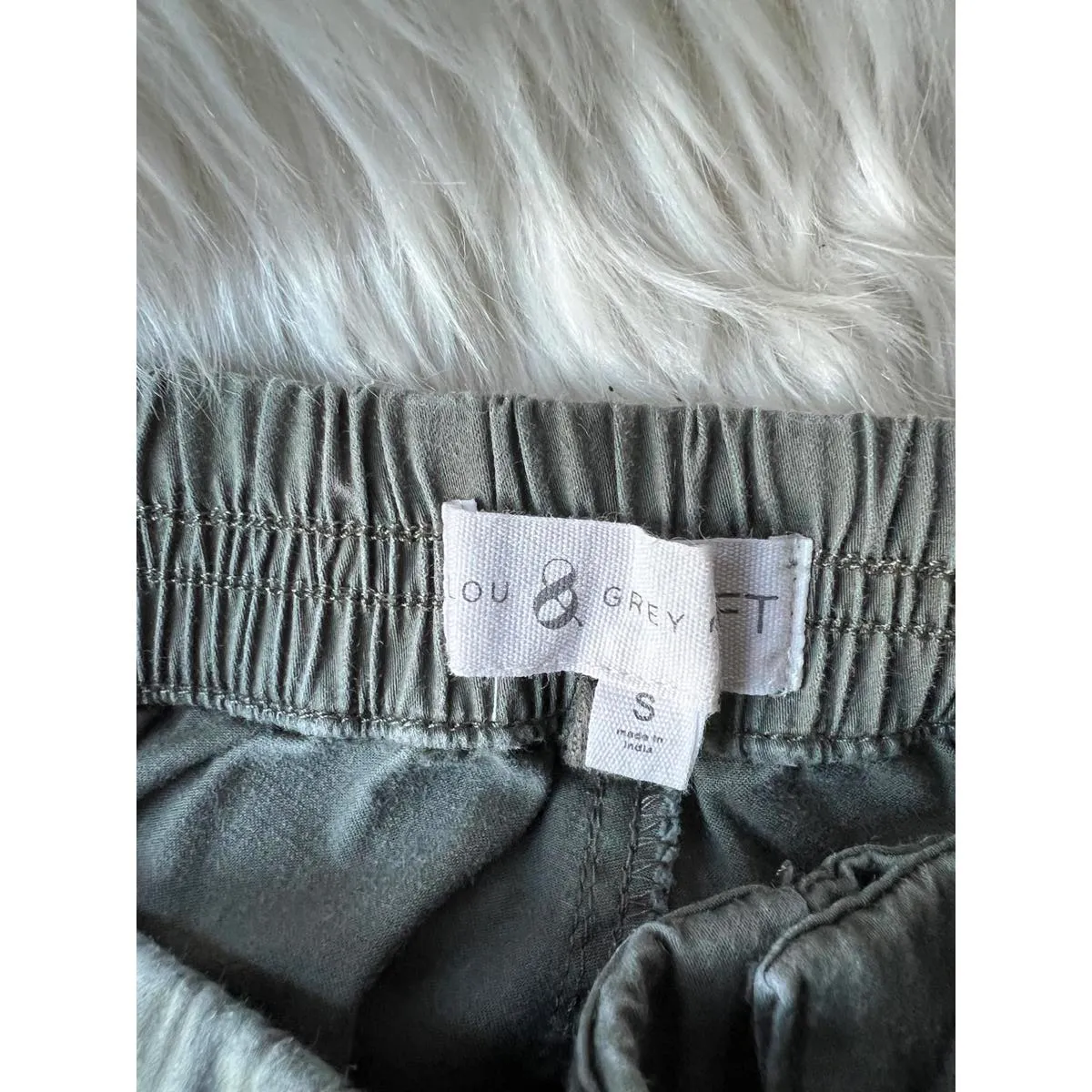 Lou Grey Women's Casual Drawstring Pants in Olive Green - Image 6