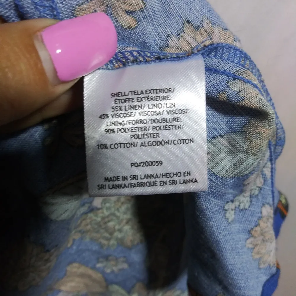 Modcloth Bursting With Optimism Fit & Flare Dress Floral Blue Sleeveless Sz 22W - Image 6