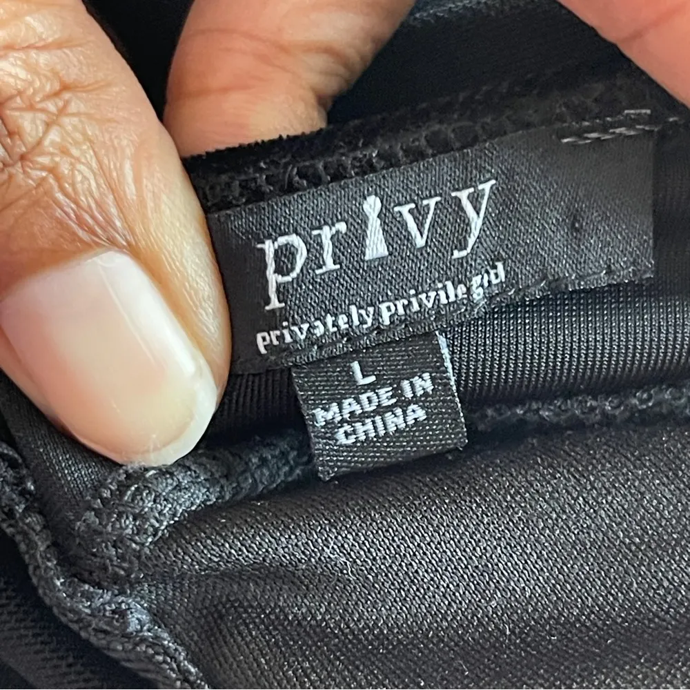 PRIVY | Black Bodycon Velour/Mesh Detail Cocktail Dress Sz L - Image 7