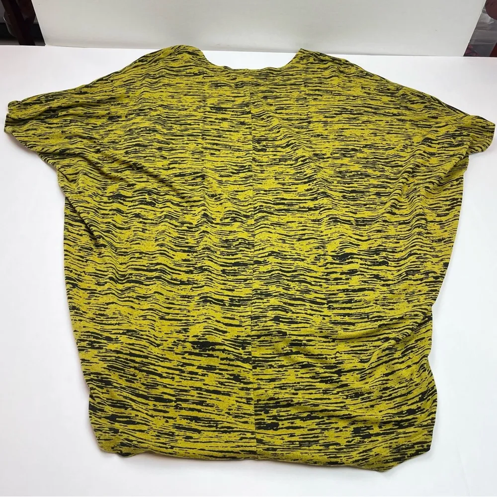 Bryn Walker Womens SZ Small Yellow Black Dolman Tunic Top Shirt Blouse Lagenlook - Image 8