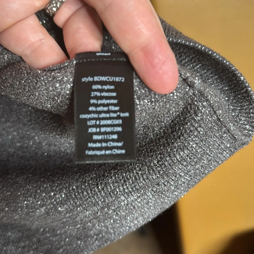 Barefoot Dreams CozyChic Ultra Lite Dolman Short Sleeve Pullover Charcoal Sz XS - Image 11