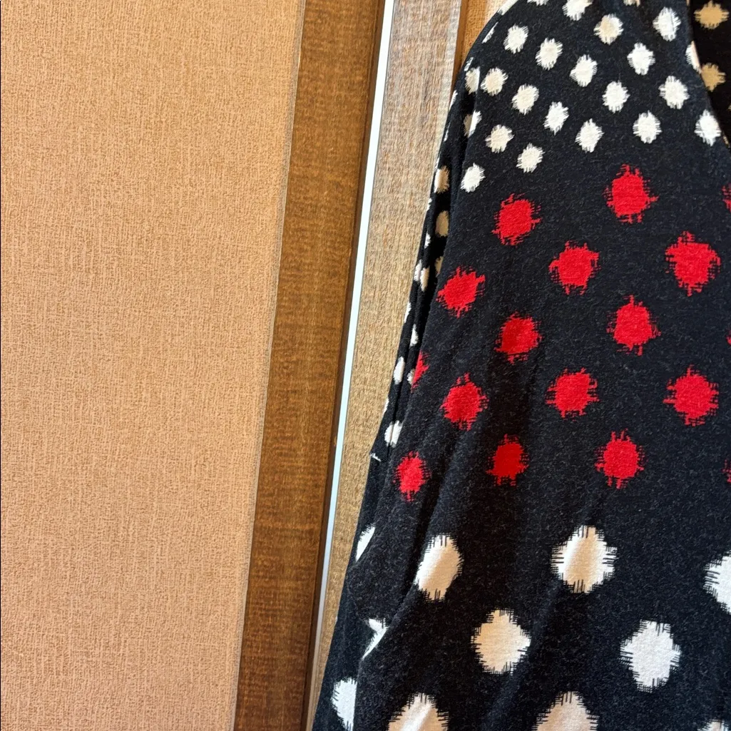 Chico's Black Sweater with Red and White Dots 1 medium - Image 3