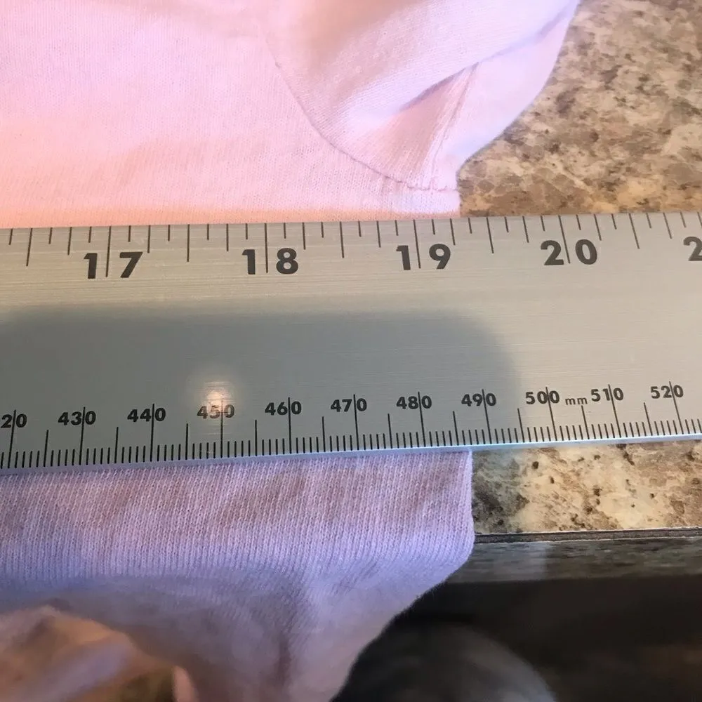 Gildan womens long sleeve pink graphic size medium - Image 8