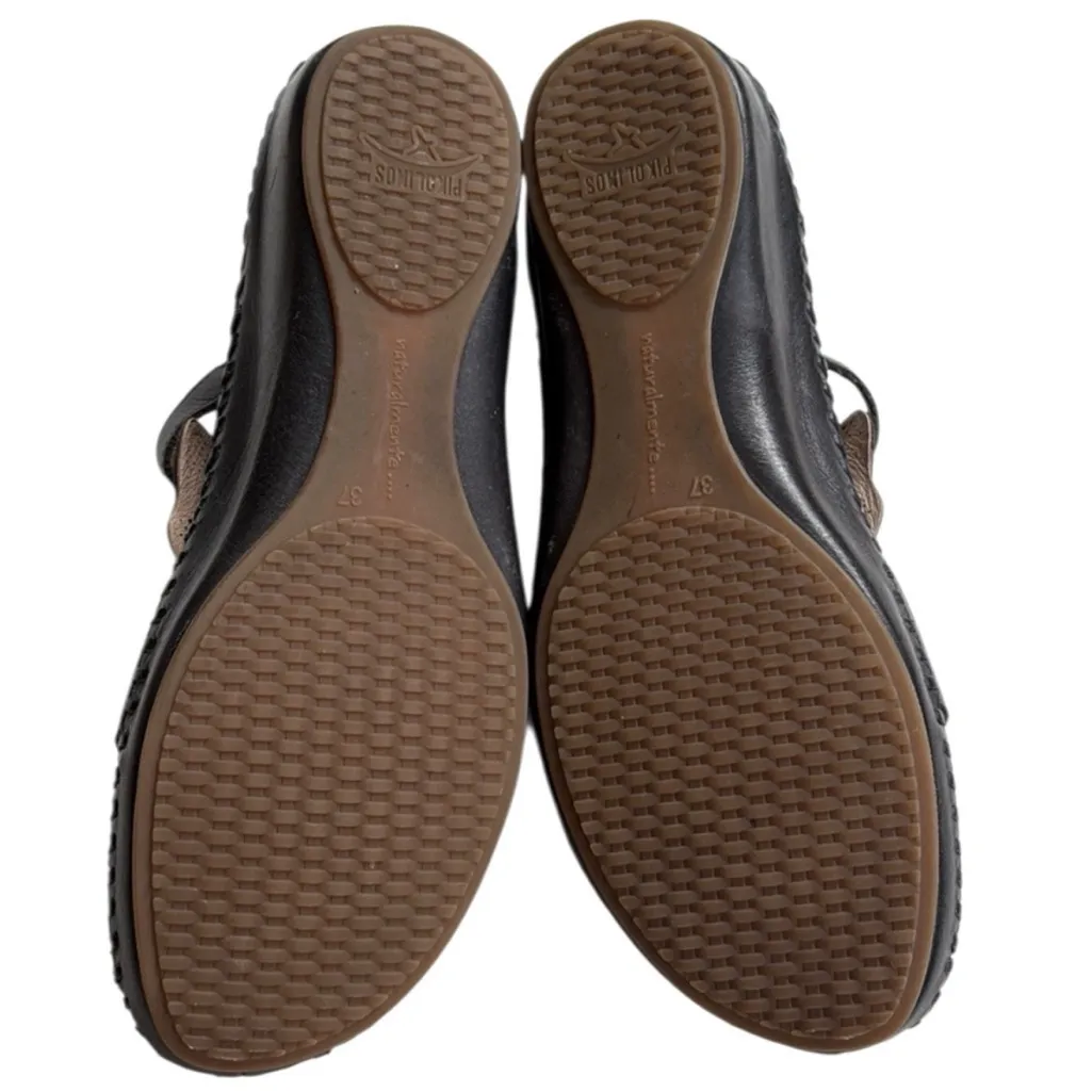 EUC PIKOLINOS Leather Shoes Black Size 7 - Image 8