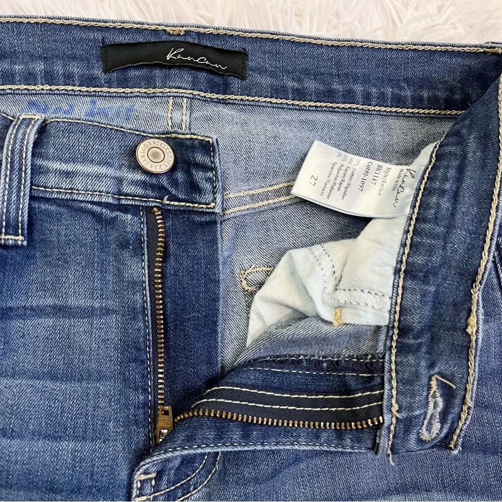 KANCAN High Rise Non-Distressed Skinny Fit Blue Denim Jeans 27 - Image 8