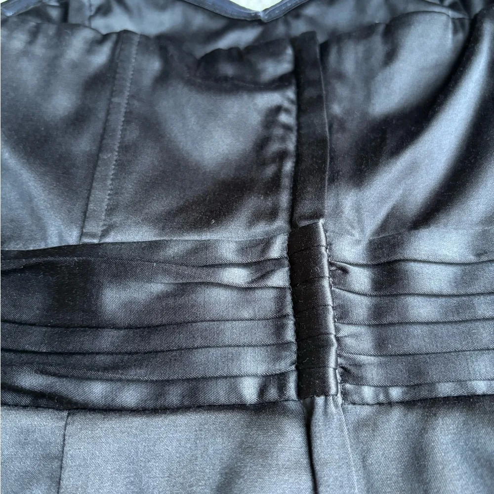 H&M Black Pleated Sweetheart Cocktail Dress - Image 5