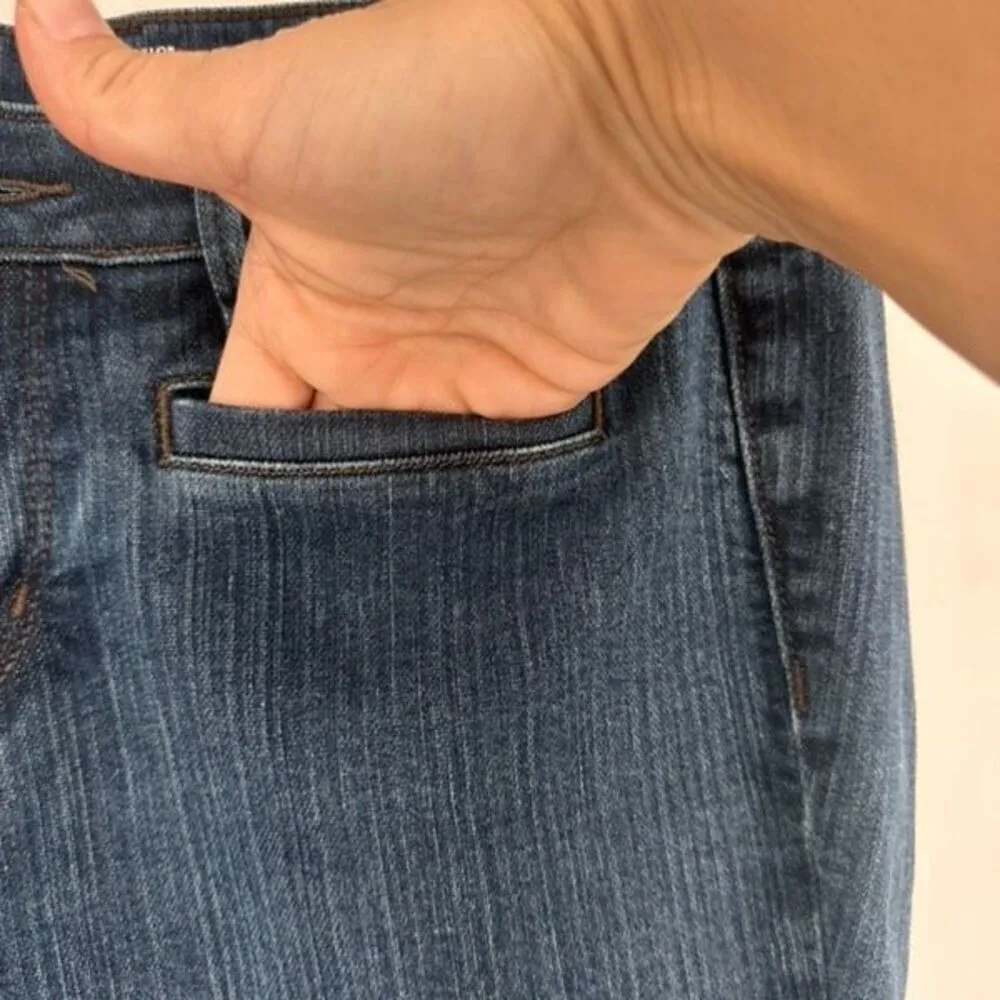 LOFT Ann Taylor Jeans Women’s 5-pocket Denim Original Bootcut Blue size 8 petite - Image 9