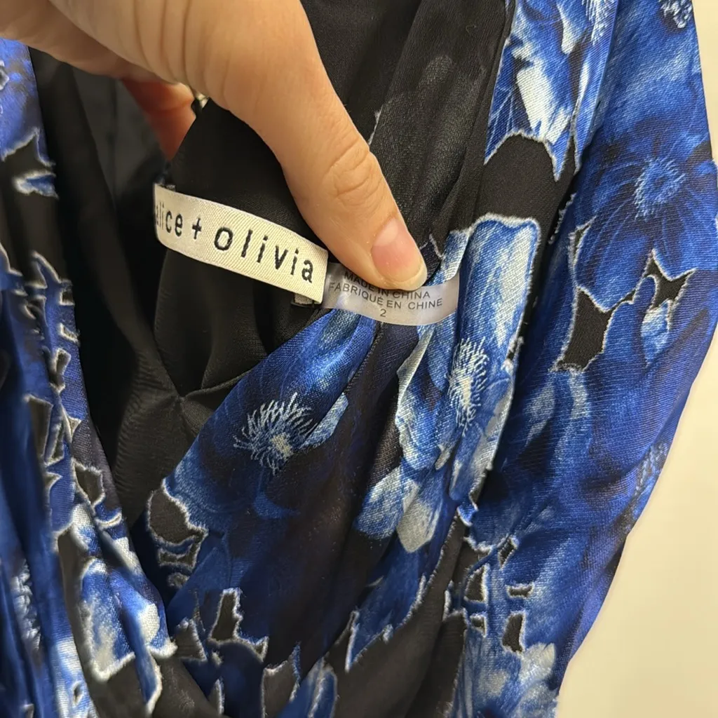 Alice + Olivia Samantha Wrap Maxi Dress - Image 3