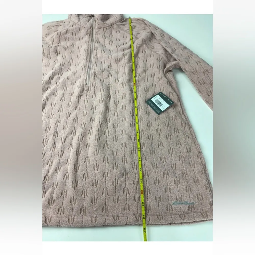 Eddie Bauer Quest 1/4 Zip Raglan Pale Pink Pull Over Size XL MSRP $80 - Image 5