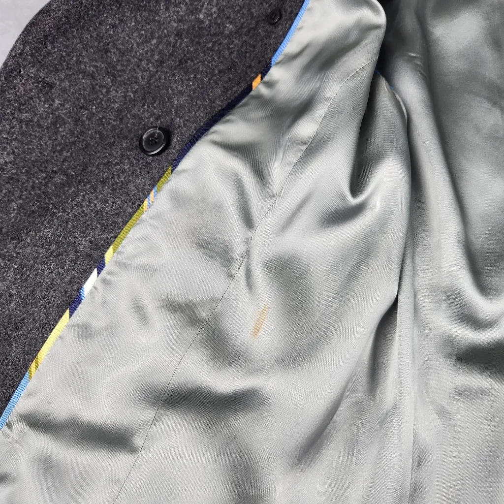 J. Crew Womens Jacket Pea Coat Grey Wool Blend Size M Medium - Image 9