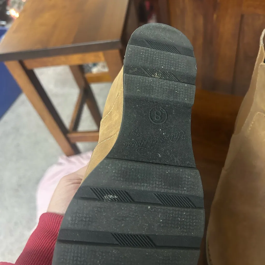 Women's Universal Thread size 8 Brown Ankle Boots - Image 4