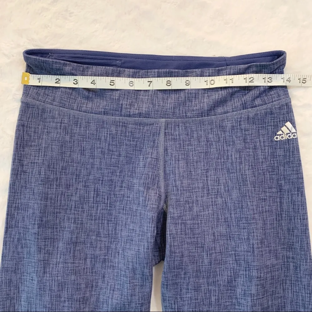 Adidas Climalite 3/4 Length Capri Leggings Size Medium Workout Athletic Fitness - Image 4