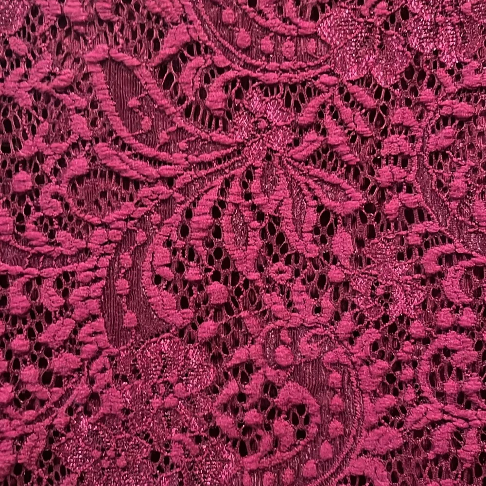 Dress Wine Cranberry Lace Crochet Lined Dressy - Image 9